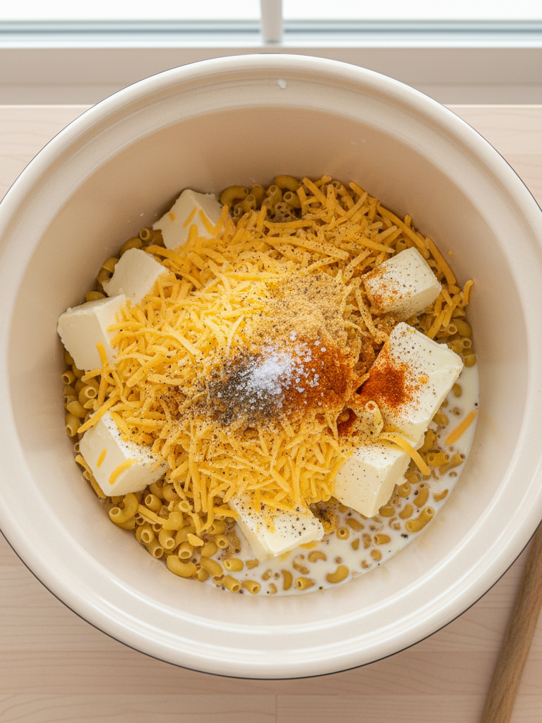 Mac and Cheese in Crock Pot With Cream Cheese