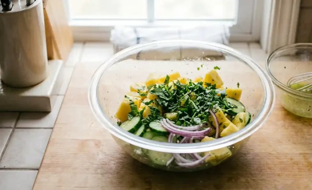 Pineapple Cucumber Salad 
