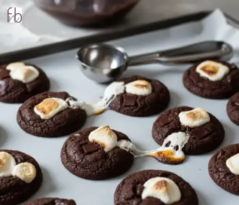 Chocolate Marshmallow Cookies- step5. Scoop Dough