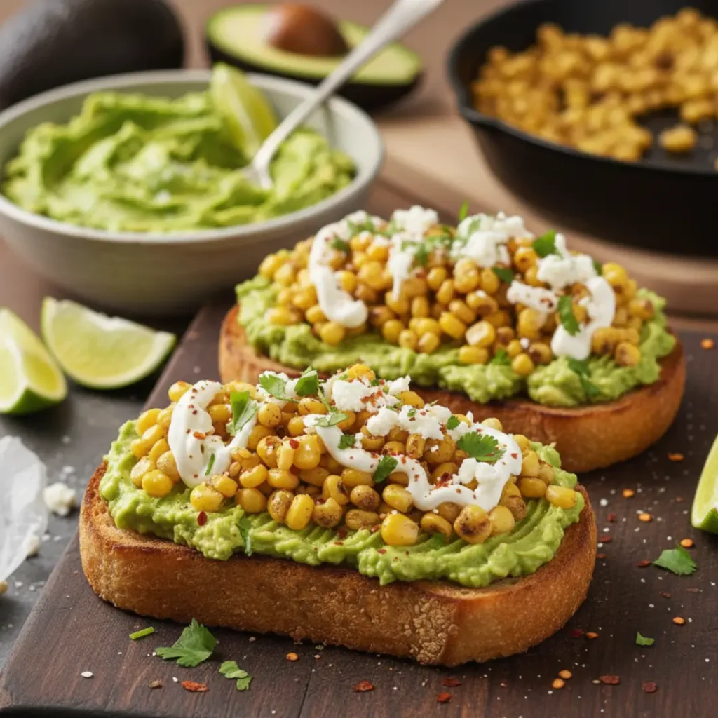 Mexican Street Corn Avocado Toast