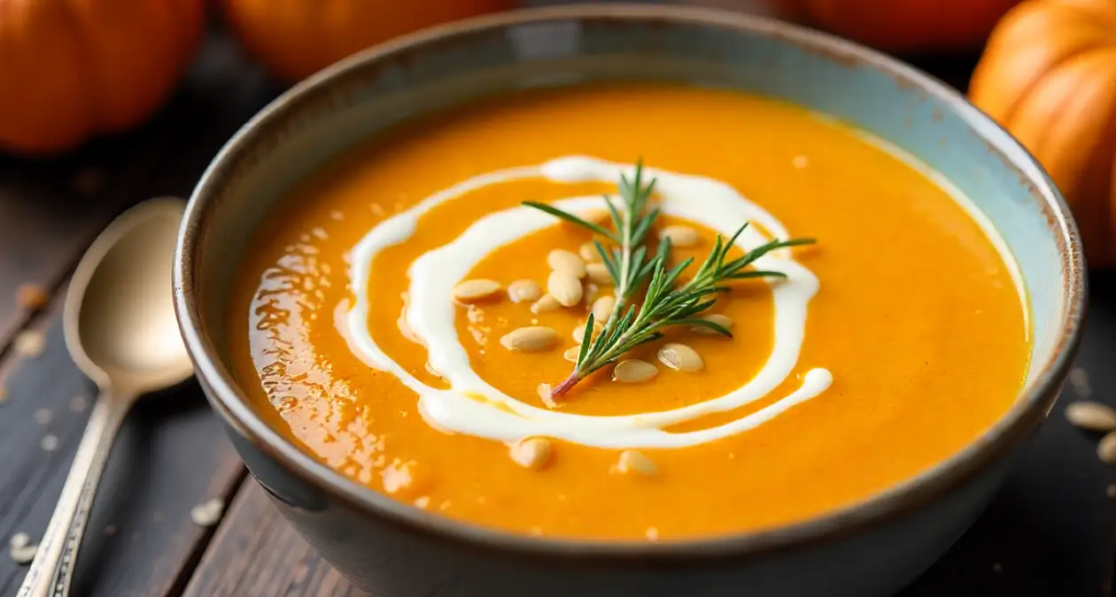 Creamy Roasted Butternut Squash and Carrot Soup Recipe