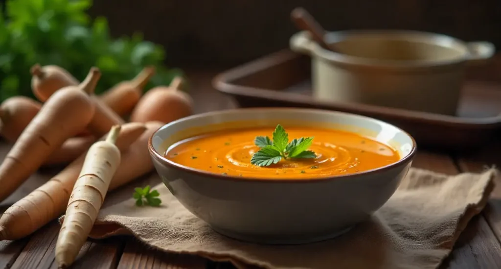 Creamy Roasted Root Vegetable Soup With Simple Ingredients