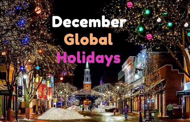 December Global Holidays