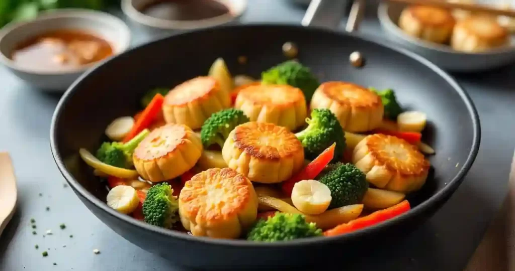 Easy & Flavorful Fishcakes And Scallops Stir Fry Recipe