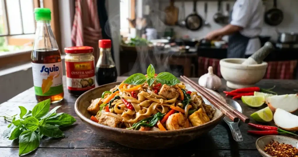 Enjoy Homemade Thai Basil Noodles At Home In Minutes