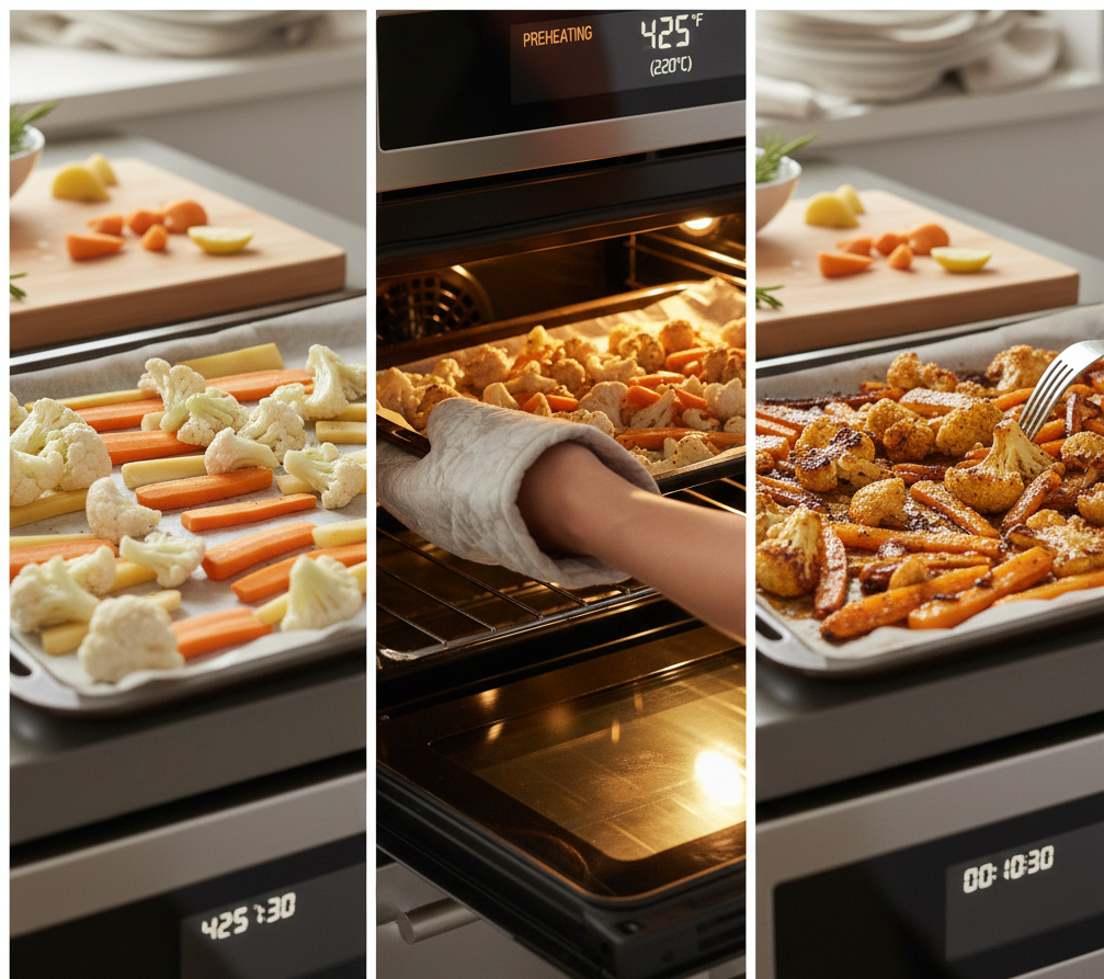 Roasted Cauliflower and Carrots