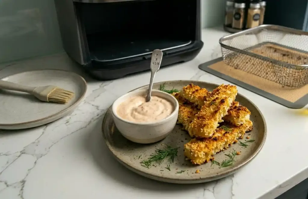 homemade tasty Air Fry Fish Sticks