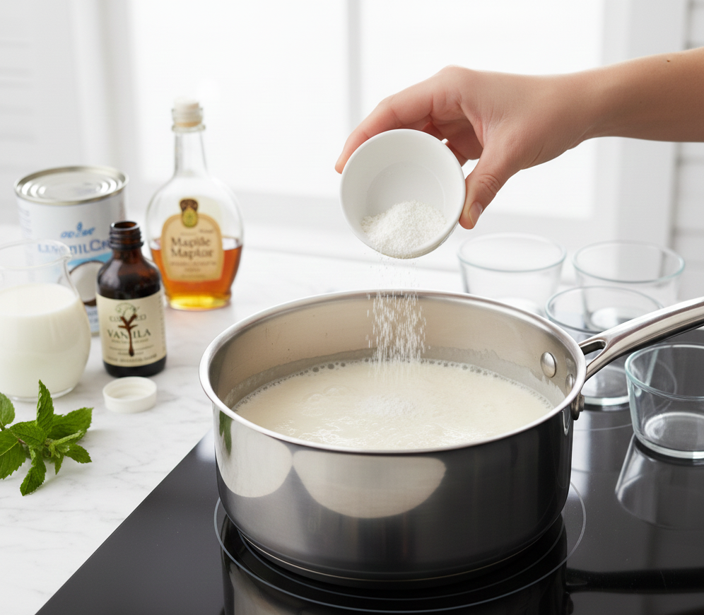 Adding Agar-Agar for Perfect Set