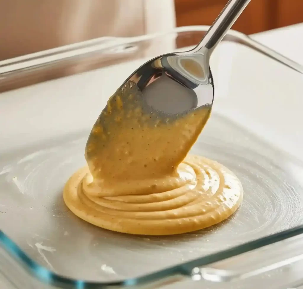 put the dressing mixture into the  baking dish