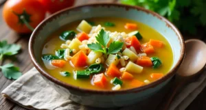 Healthy Vegetable Orzo Soup Recipe
