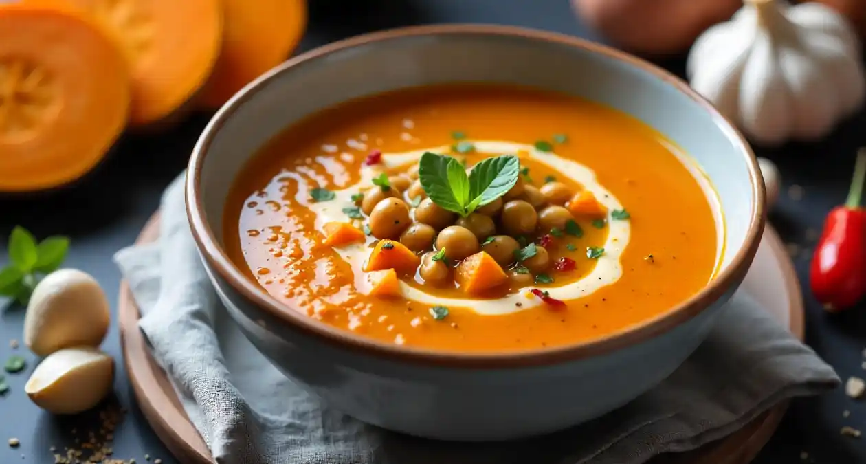 Healthy and easy Lentil and Sweet Potato Soup