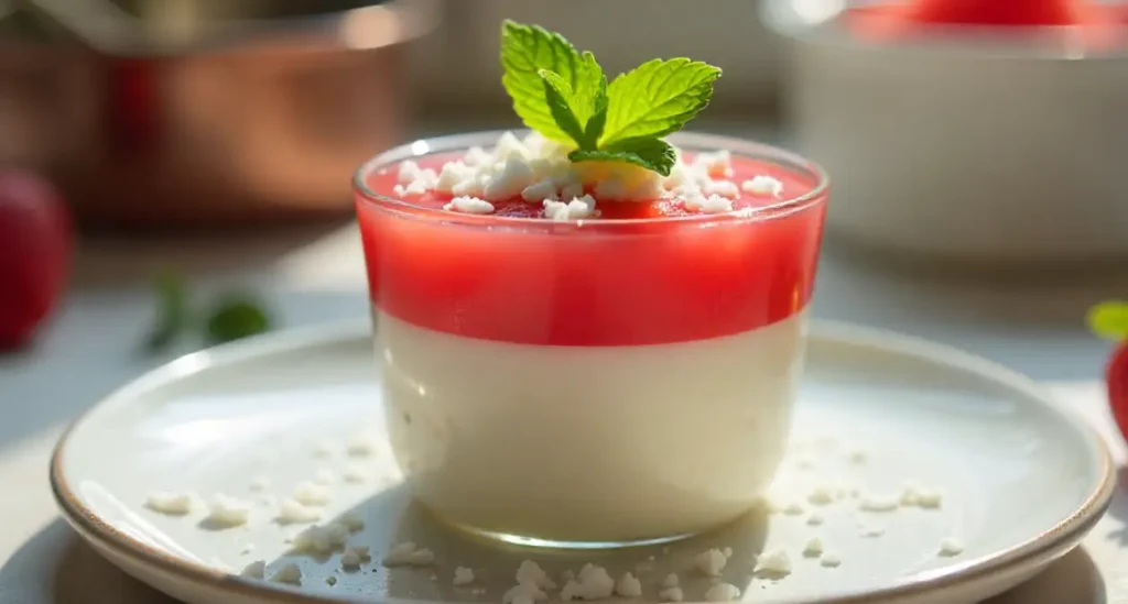 How to Make Vegan White Chocolate Watermelon Panna Cotta at Home