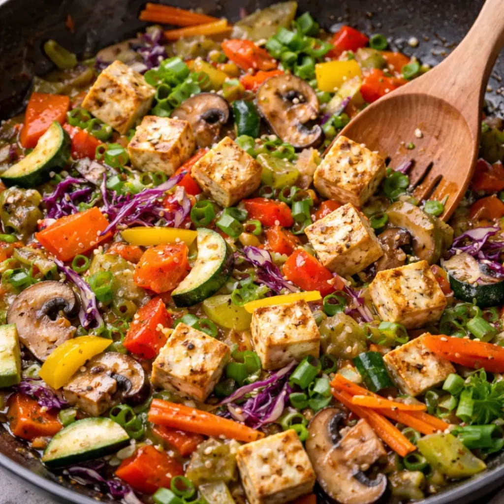 Low-Carb Veggie Lettuce Wraps filling