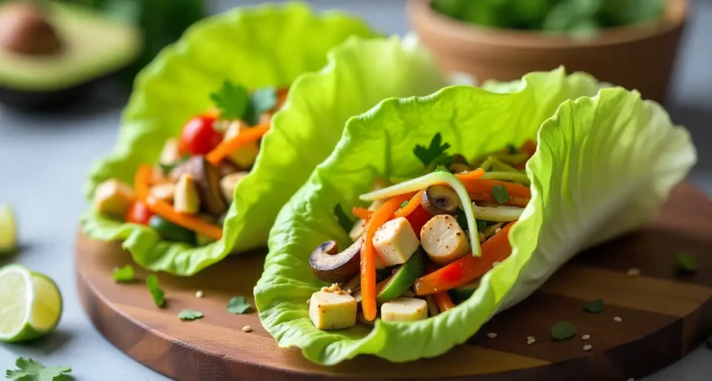 Low-Carb Veggie Lettuce Wraps for Weight Loss