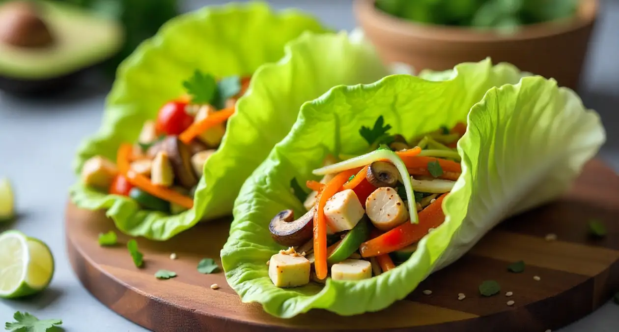 Low-Carb Veggie Lettuce Wraps for Weight Loss