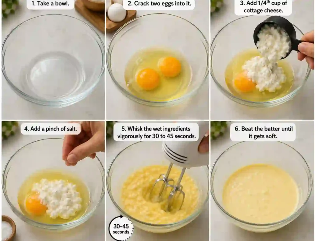 High Protein Scrambled Eggs with Cottage Cheese