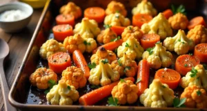 Roasted Cauliflower and Carrots