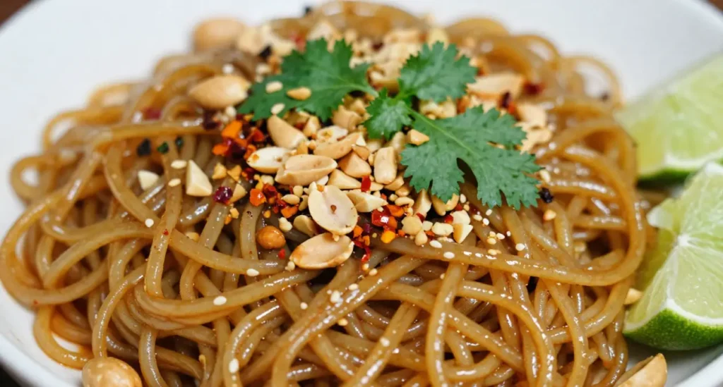 Sesame Noodle Salad with Peanut Sauce