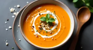 Vegan Roasted Carrot Cauliflower Soup