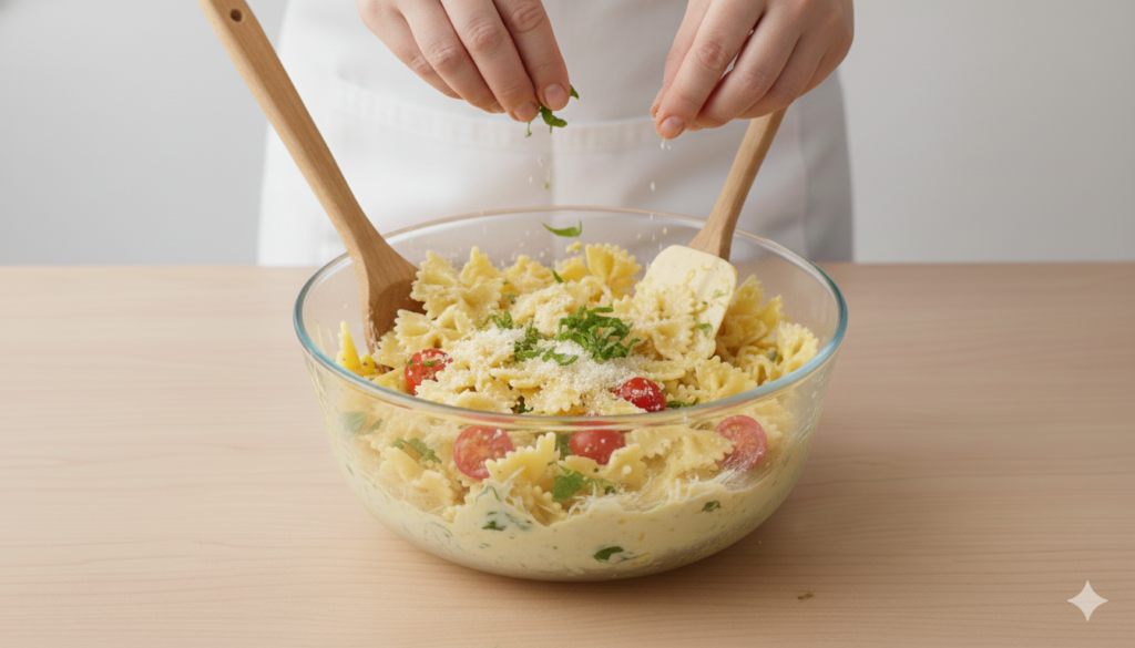 Lemon Basil Pasta Salad