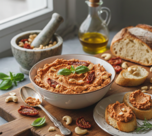 Make Cashew and Sun-Dried Tomato Spread in just 10 Minutes